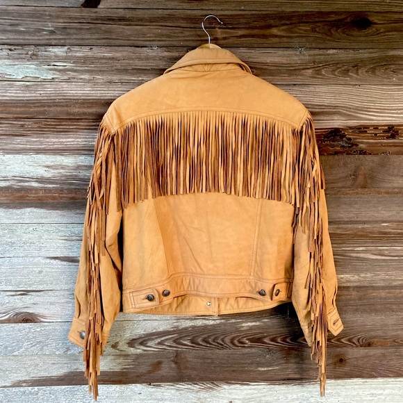 Andrew Marc | Suede Fringe Moto Jacket - Picture 4 of 9